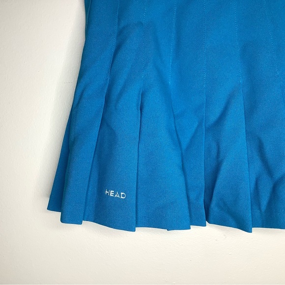 < Vintage HEAD Blue Pleated Tennis Skirt > - Picture 2 of 4